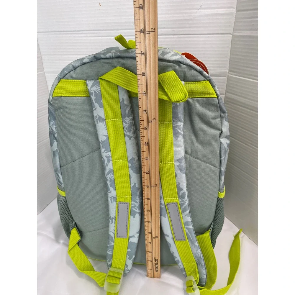 Wonder Nation Backpack Set Kids One Size Green New Tropical Dino 3 Piece Set